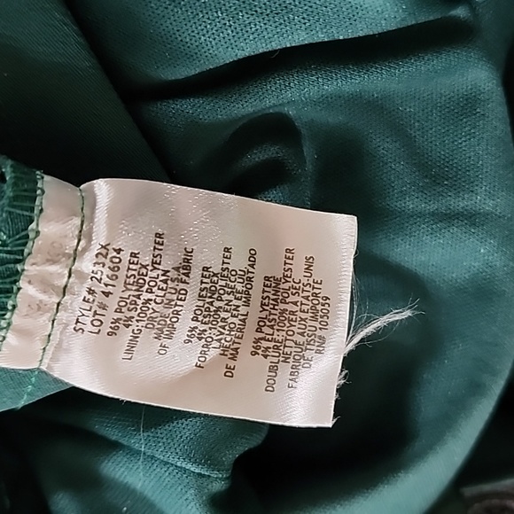 Xscape emerald green size 2 mermaid high low formal gown - Picture 3 of 4